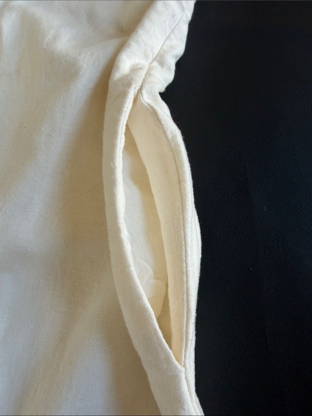 NWT BILA77 Keli Ivory Linen Blend Button Front Mini Dress Size S - Picture 13 of 14
